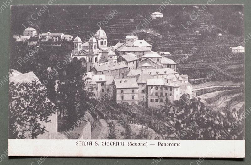STELLA S. GIOVANNI, Savona. Panorama. Cartolina d'epoca viaggiata