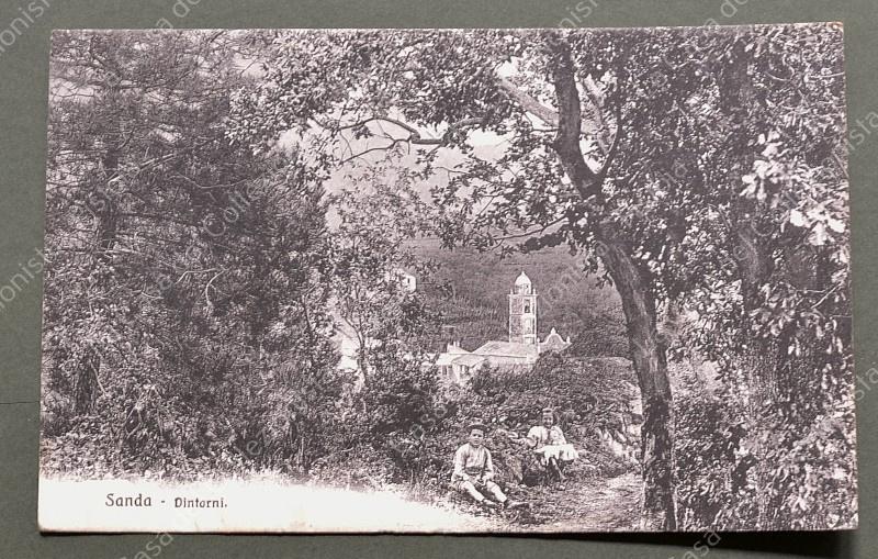 SANDA, Celle Ligure, Savona. Cartolina d'epoca viaggiata