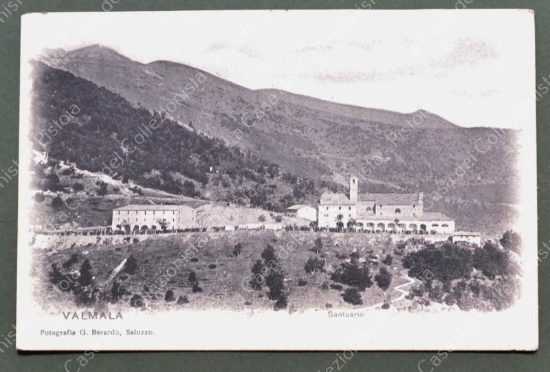 VALMALA, Cuneo. Santuario. Cartolina d'epoca primi 1900