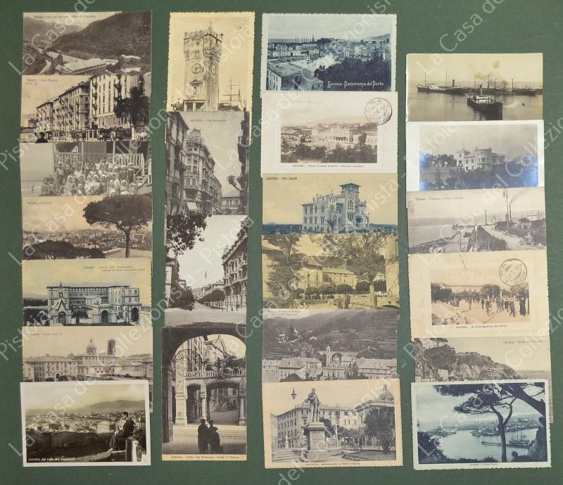 SAVONA. 23 cartoline d'epoca tutte spedite tra il 1912 e il 1914