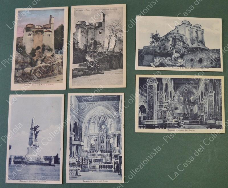 ROSSANO IONIO, Cosenza. 6 cartoline d'epoca viaggiate