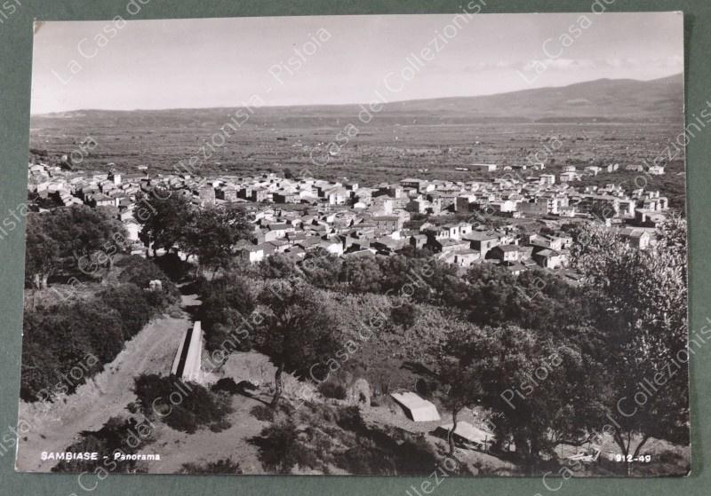 SAMBIASE, Catanzaro. Panorama. Cartolina d'epoca viaggiata