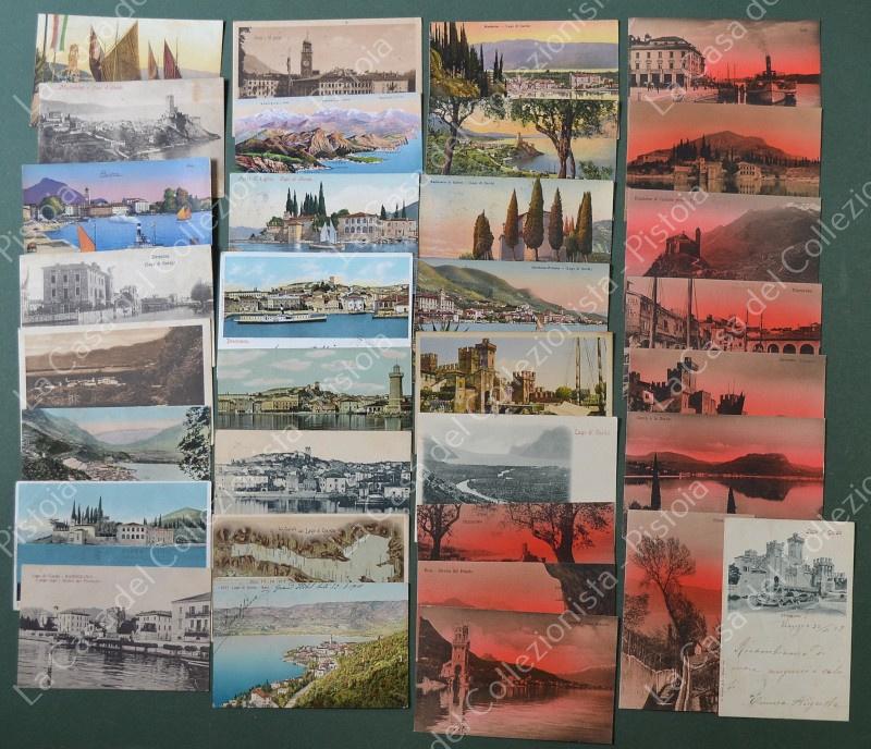 LAGO DI GARDA. varie località. 33 cartoline d'epoca (22 viaggiate 1900 - 1930)