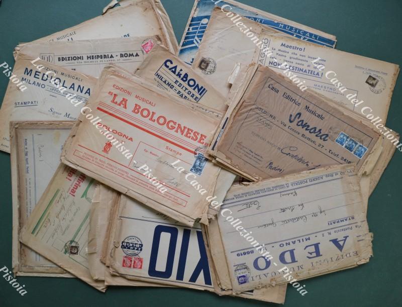 55 buste di varie Edizioni Musicali spedite tra gli anni '30 ed il 1951.