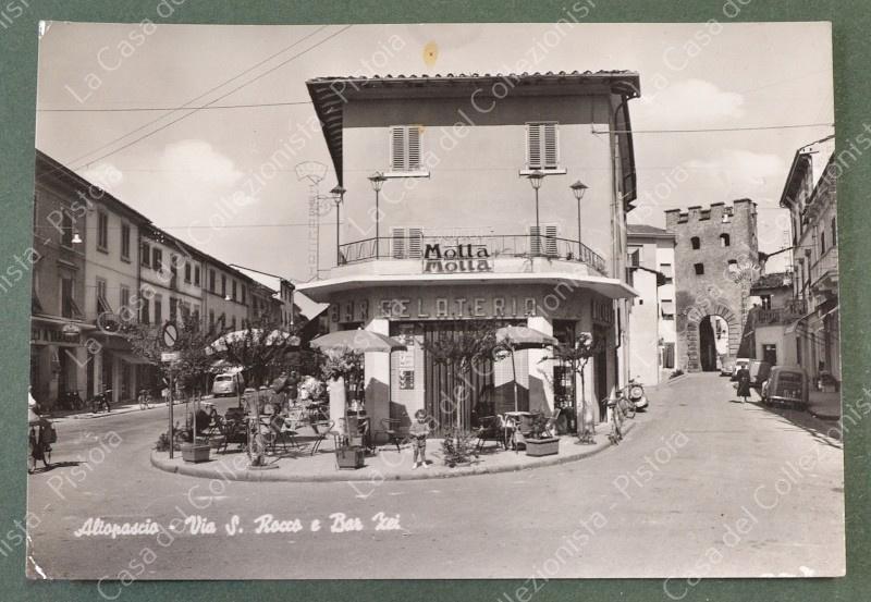 ALTOPASCIO, Lucca. Via S. Rocco. Cartolina d'epoca viaggiata
