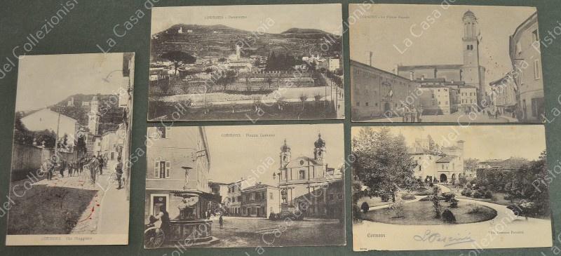 CORMONS, Gorizia. 5 cartoline d'epoca viaggiate inizio 1900 - 1917