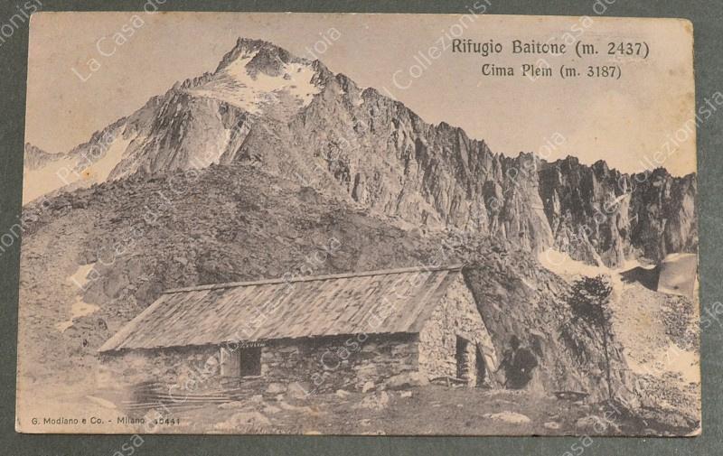 RIFUGIO BAITONE, VAL CAMONICA. Cartolina d'epoca viaggiata