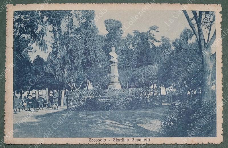 GROSSETO. Giardino Cavallotti. Cartolina d'epoca viaggiata