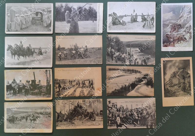 PRIMA GUERRA. Esercito russo. 14 cartoline d'epoca non viaggiate
