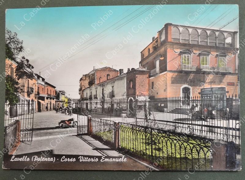 LAVELLO, Potenza. Corso V. Emanuele. Cartolina d'epoca viaggiata
