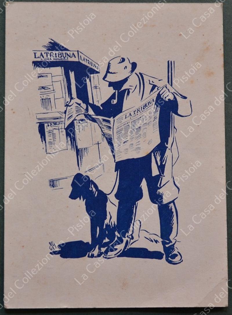 LA TRIBUNA - IL TRAVASO. Cartolina d'epoca viaggiata