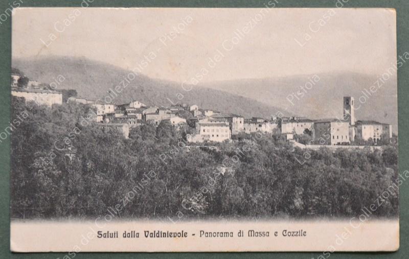 MASSA e COZZILE, Pistoia. Veduta. Cartolina d'epoca viaggiata