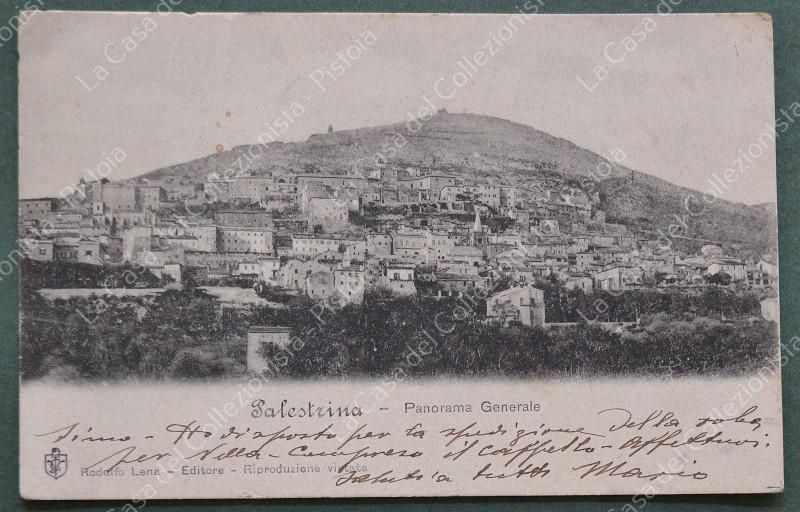 PALESTRINA, Roma. Panorama. Cartolina d'epoca viaggiata