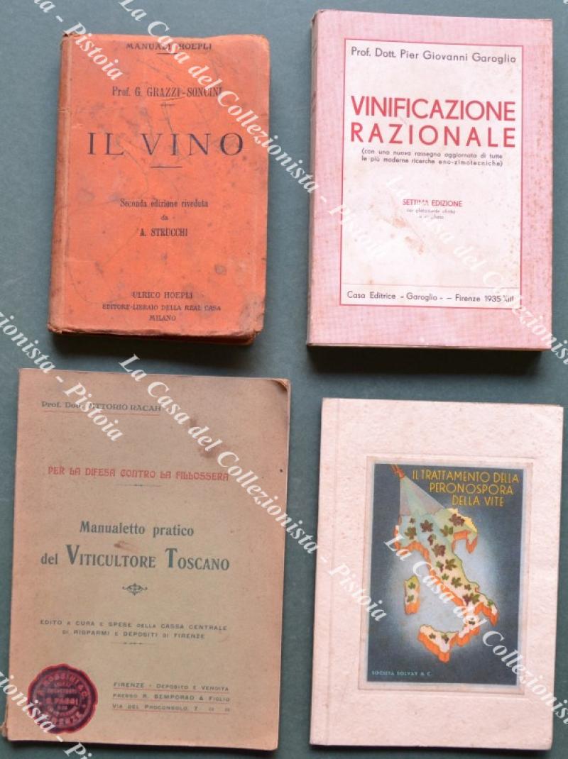 VINO, ENOLOGIA. Insieme composto da 4 manuali. Periodo 1911/1935.