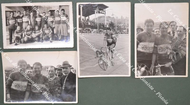 CICLISMO, circa 1950. 4 fotografie della formazione della Lygie.