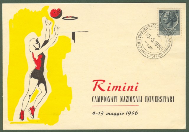 RIMINI. Campionati Nazionali Universitari 4 - 13 maggio 1956.