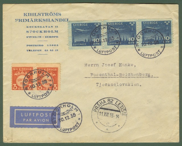 SVEZIA. Storia postale.