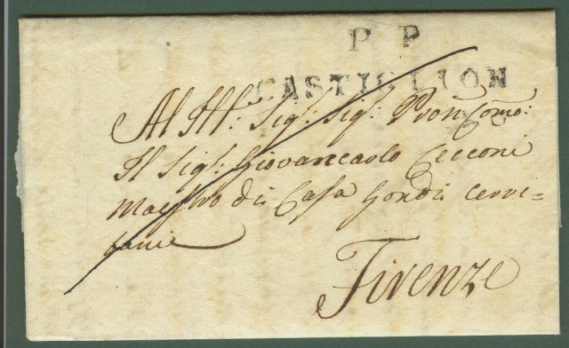 Prefilatelica - TOSCANA. Lettera del 19.12.1836