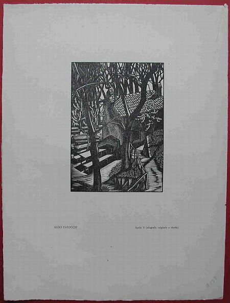 Aldo Patocchi. APRILE II. Xilografia, anno 1932.