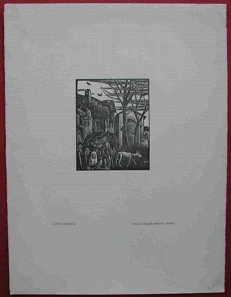 Aldo Patocchi. Autunno. Xilografia, anno 1932