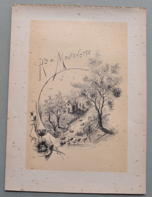 LIGURIA, Savona. Cosseria. Ro di Montenotte. Veduta di una casa in riva ad un ruscello.